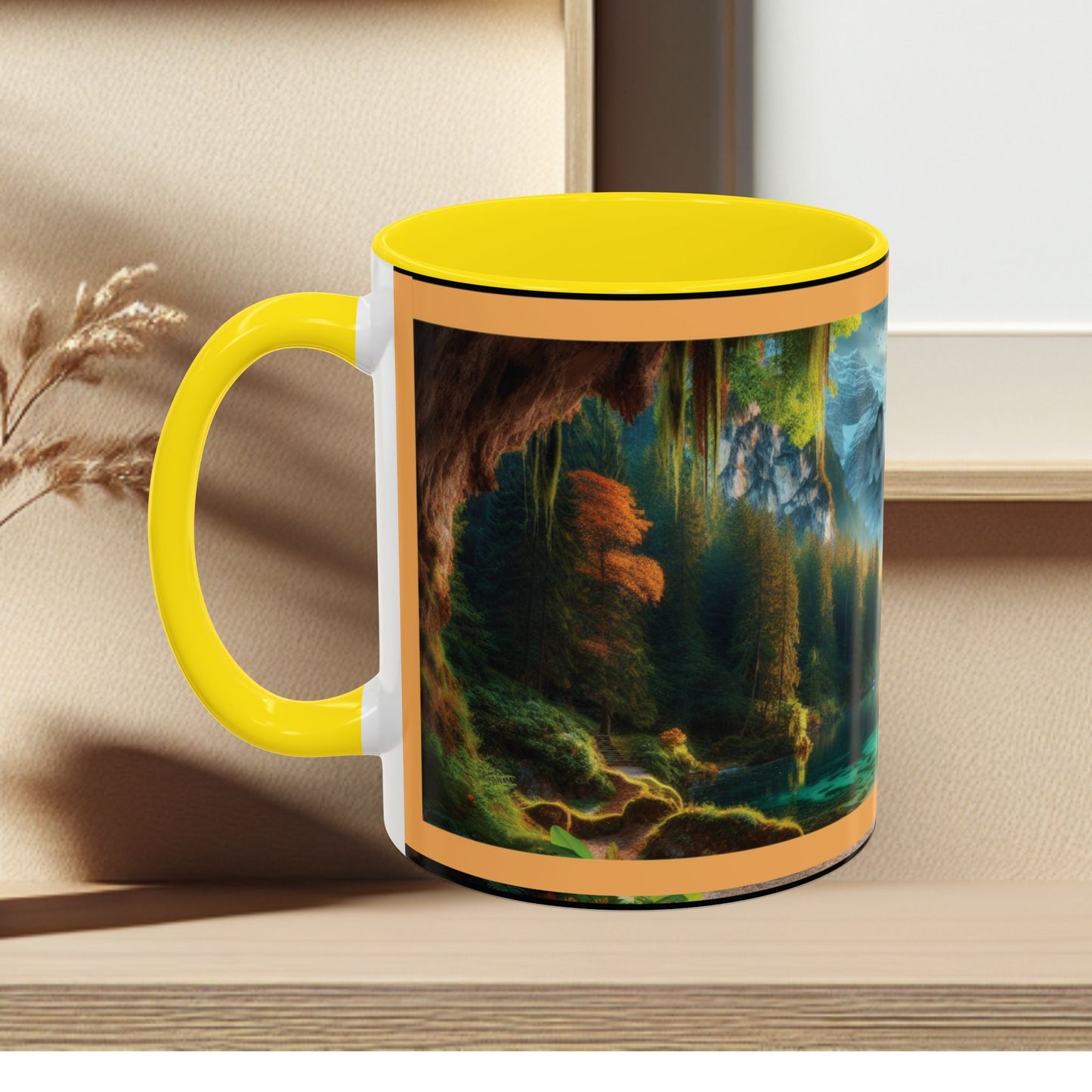 Mug: By the River-Accent Coffee Mug (11oz, 15oz)