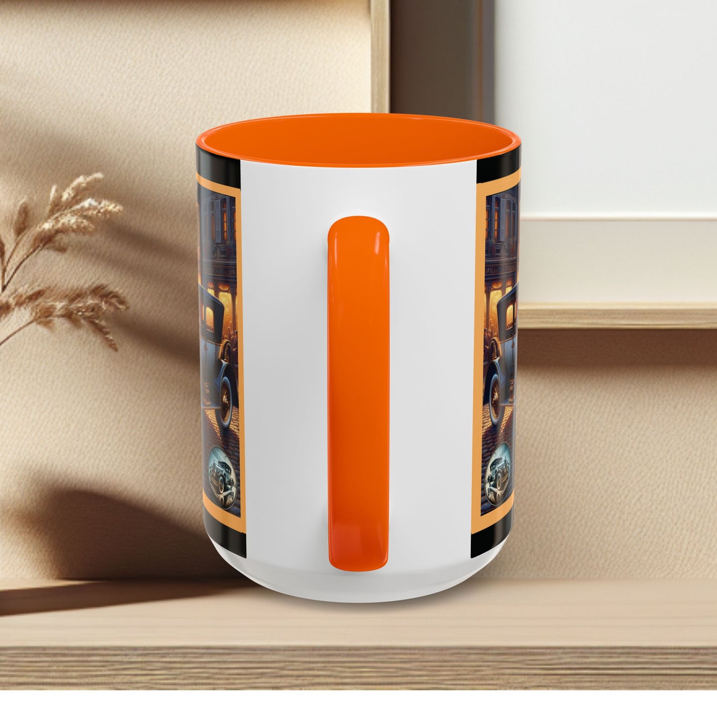 Mug-Blue Classic Car - Accent Coffee Mug (11oz, 15oz)