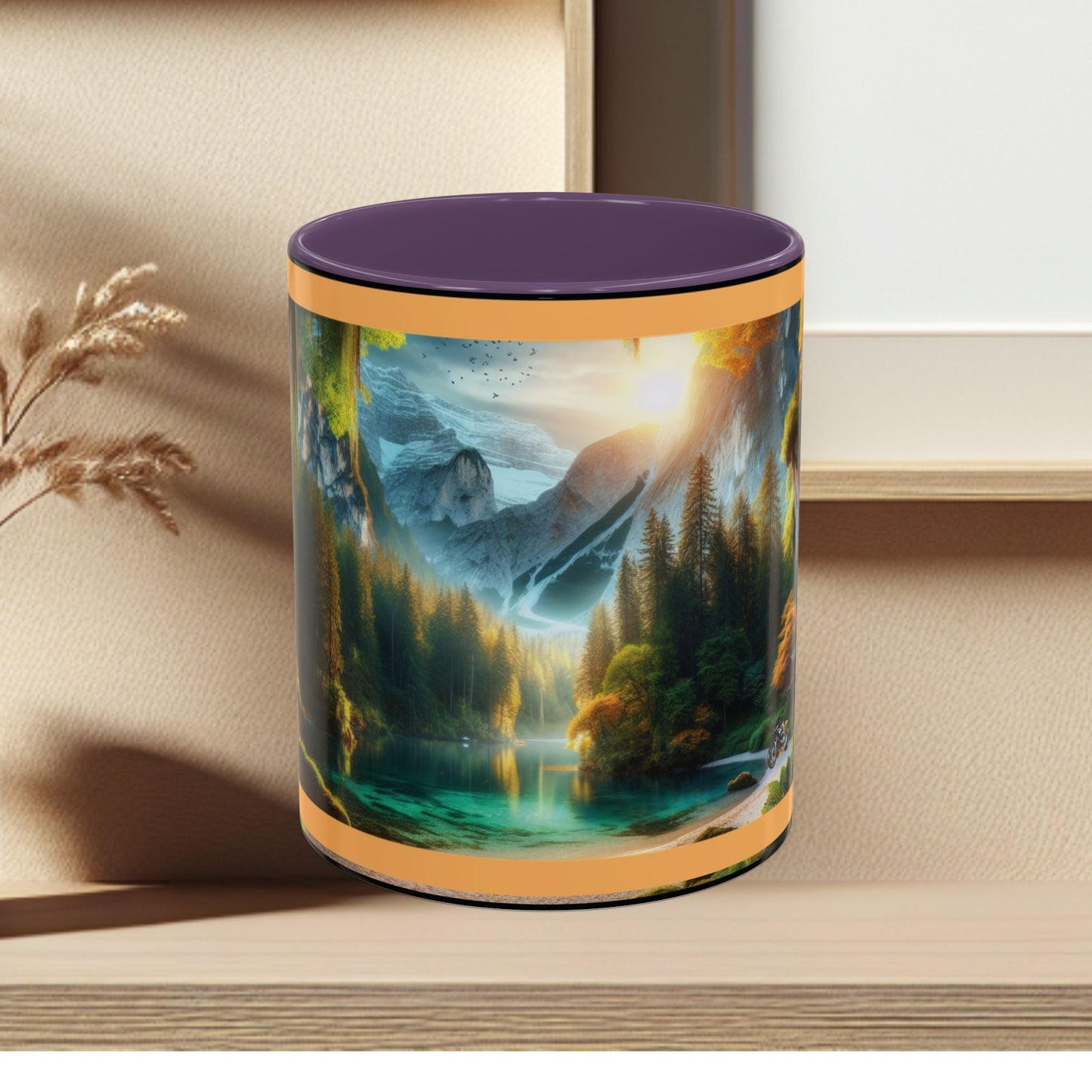 Mug: By the River-Accent Coffee Mug (11oz, 15oz)
