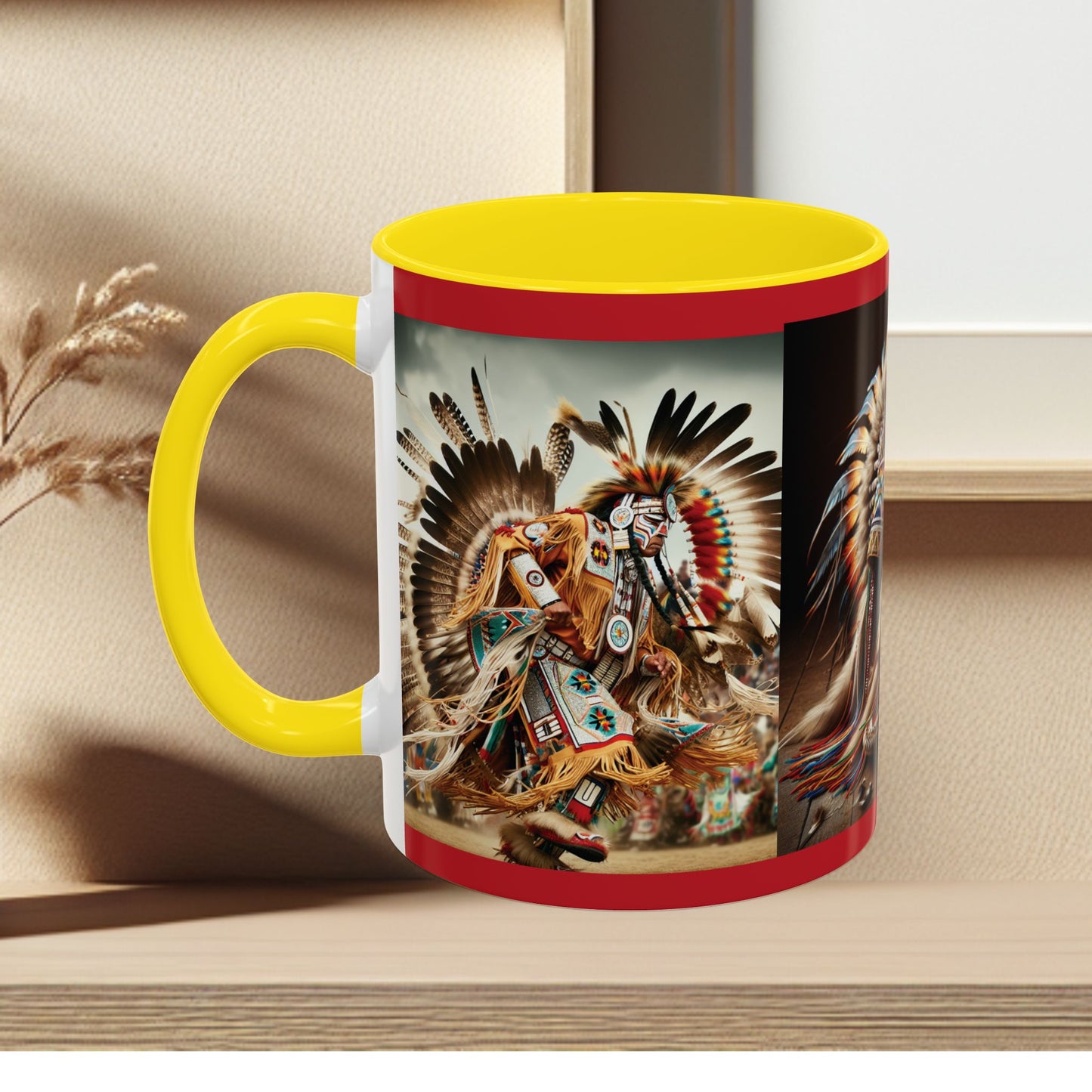 Mug- Native Dancer - Coffee Mug (11 oz, 15 oz) (AOP)