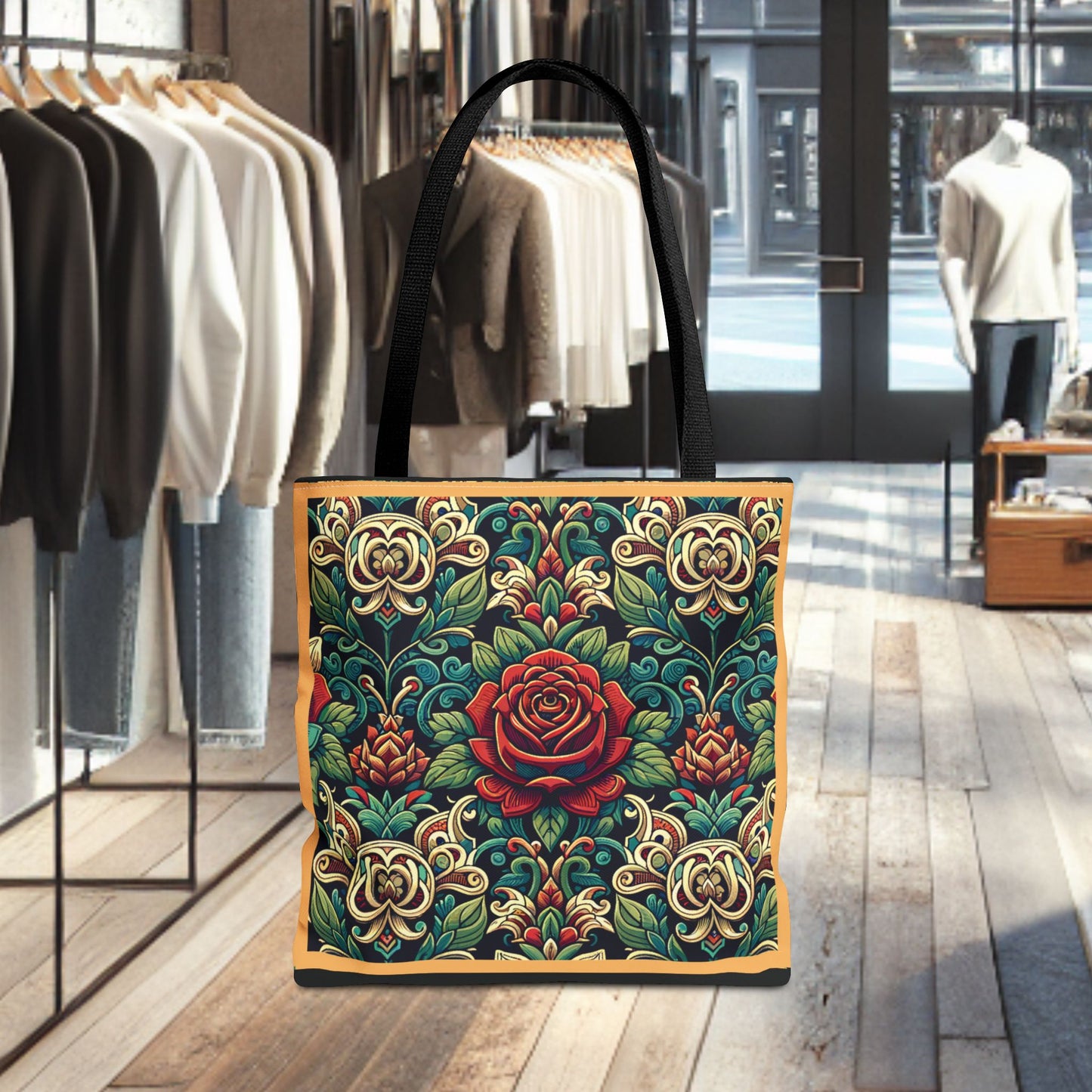 Tote Bag-Rose Garden -Tote Bag