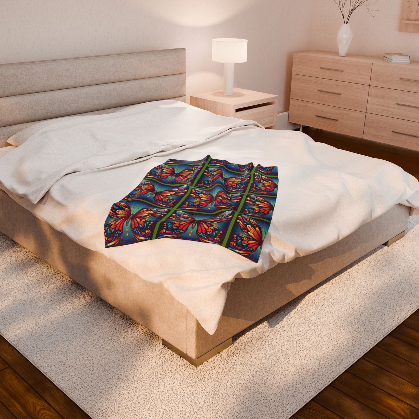 Butterfly Velveteen Plush Blanket