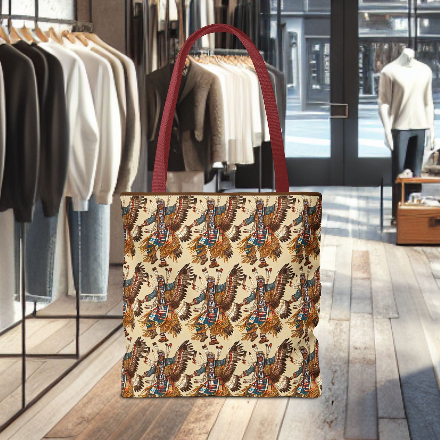 Tote Bag-Native Pow-Wow Dancers -Tote Bag (AOP)