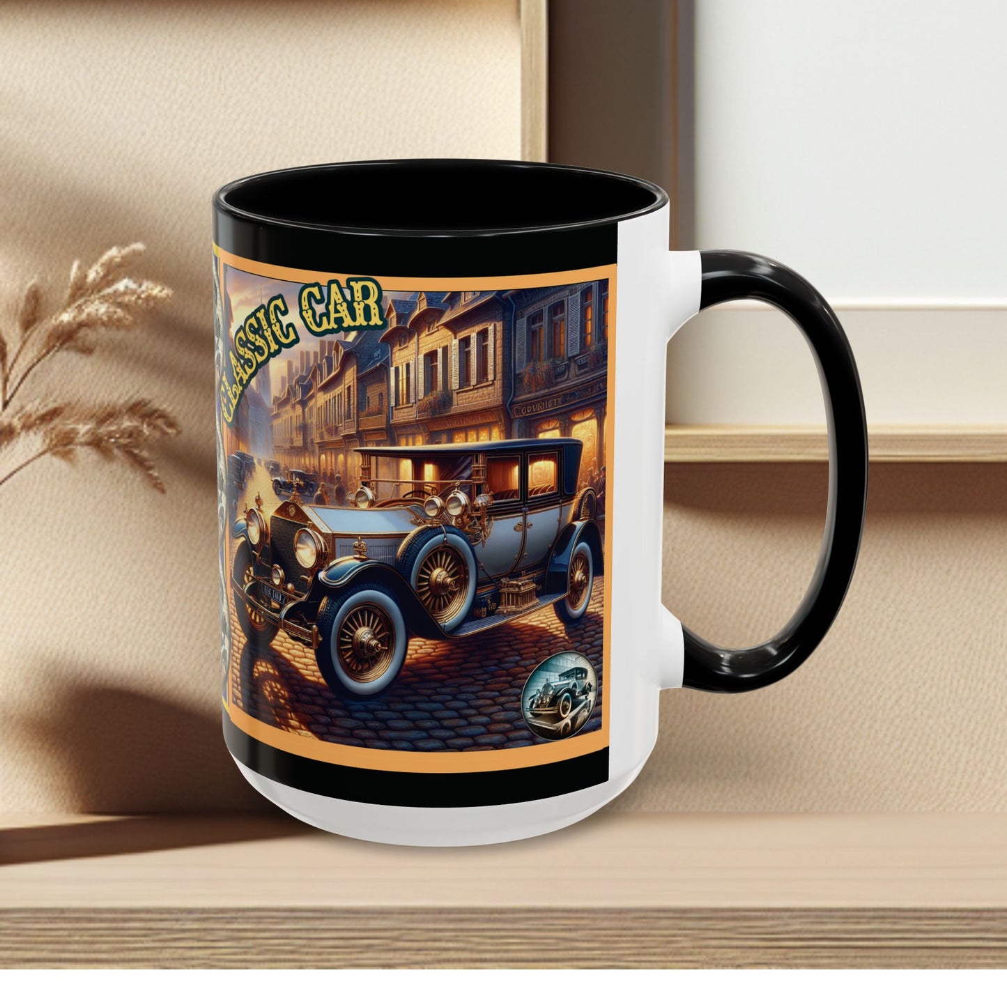 Mug-Blue Classic Car - Accent Coffee Mug (11oz, 15oz)
