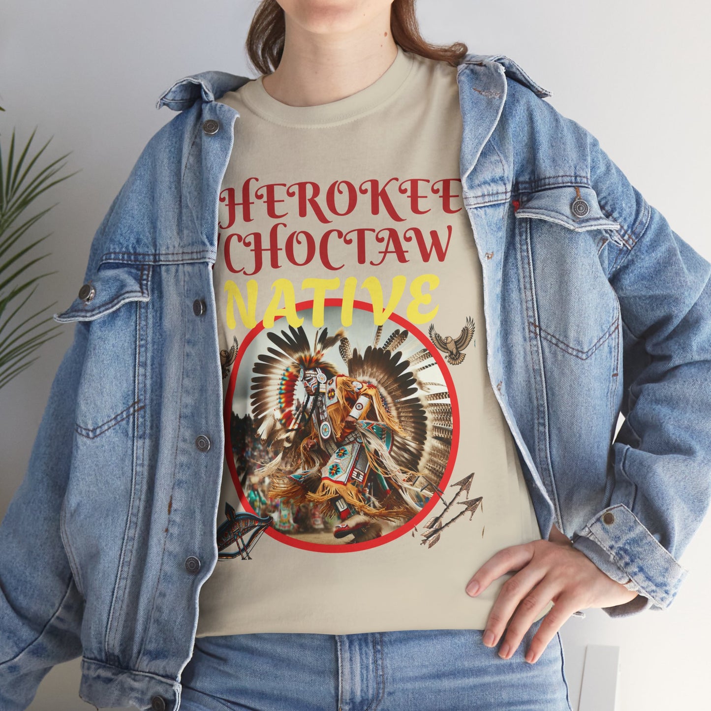 Cherokee / Choctaw Native- Heavy Cotton Tee