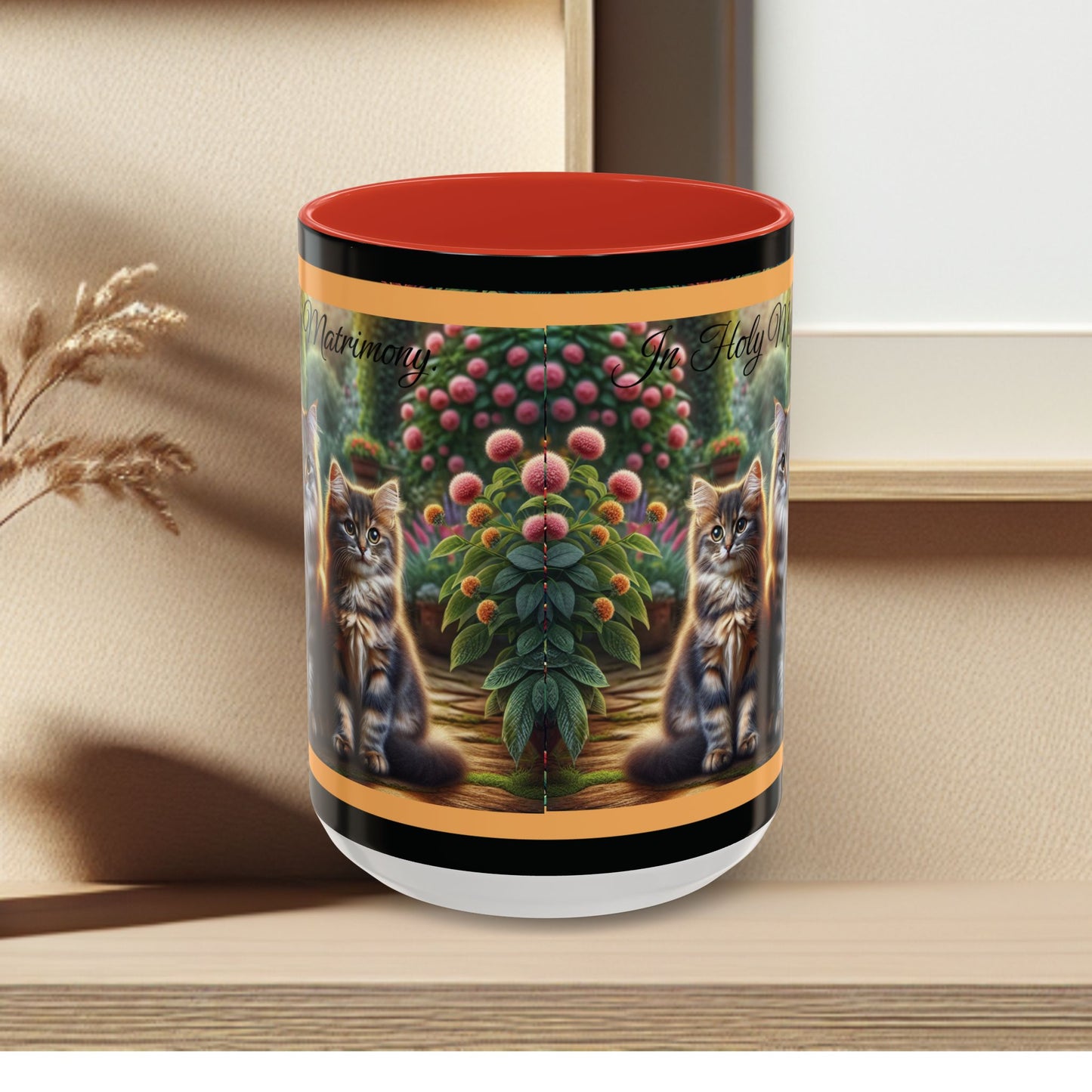Coffee Mug Cat Wedding