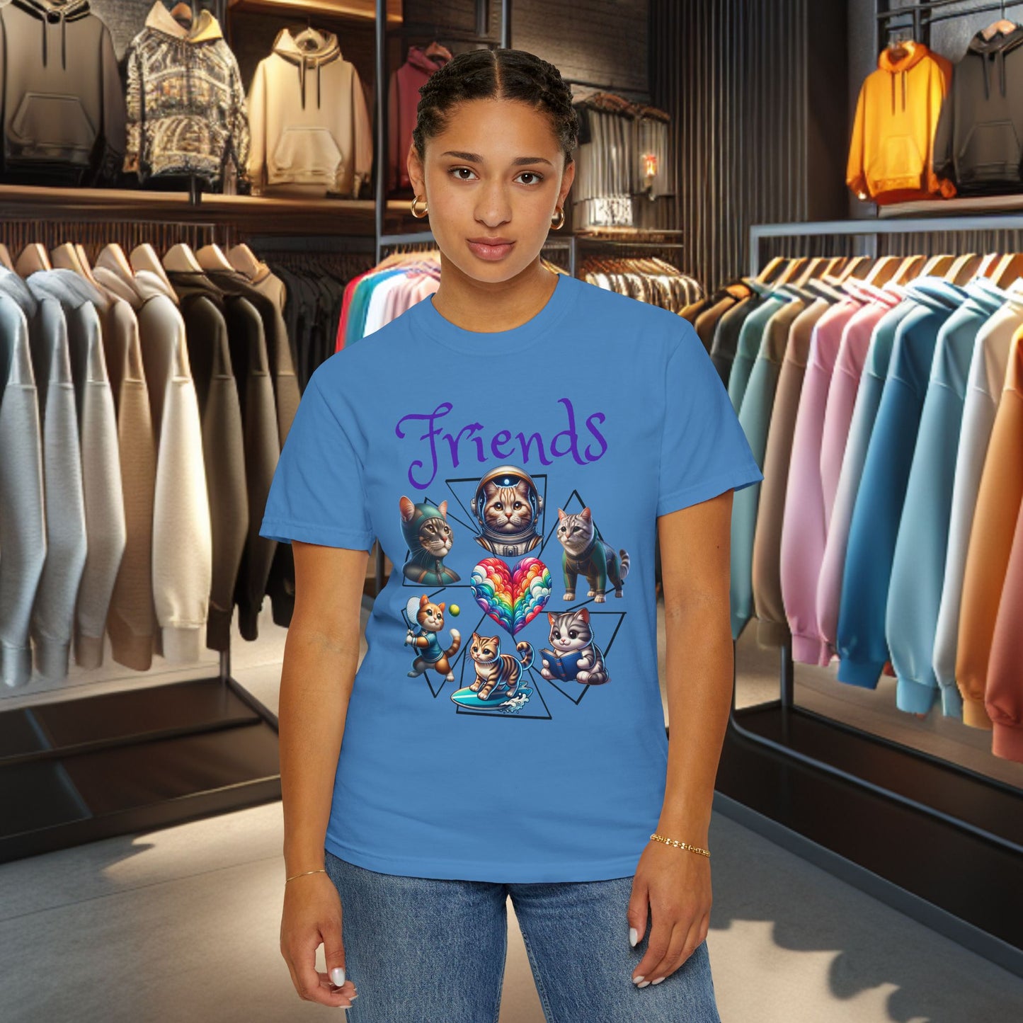 Cat Friends T-Shirt - Cat Lover's Gift