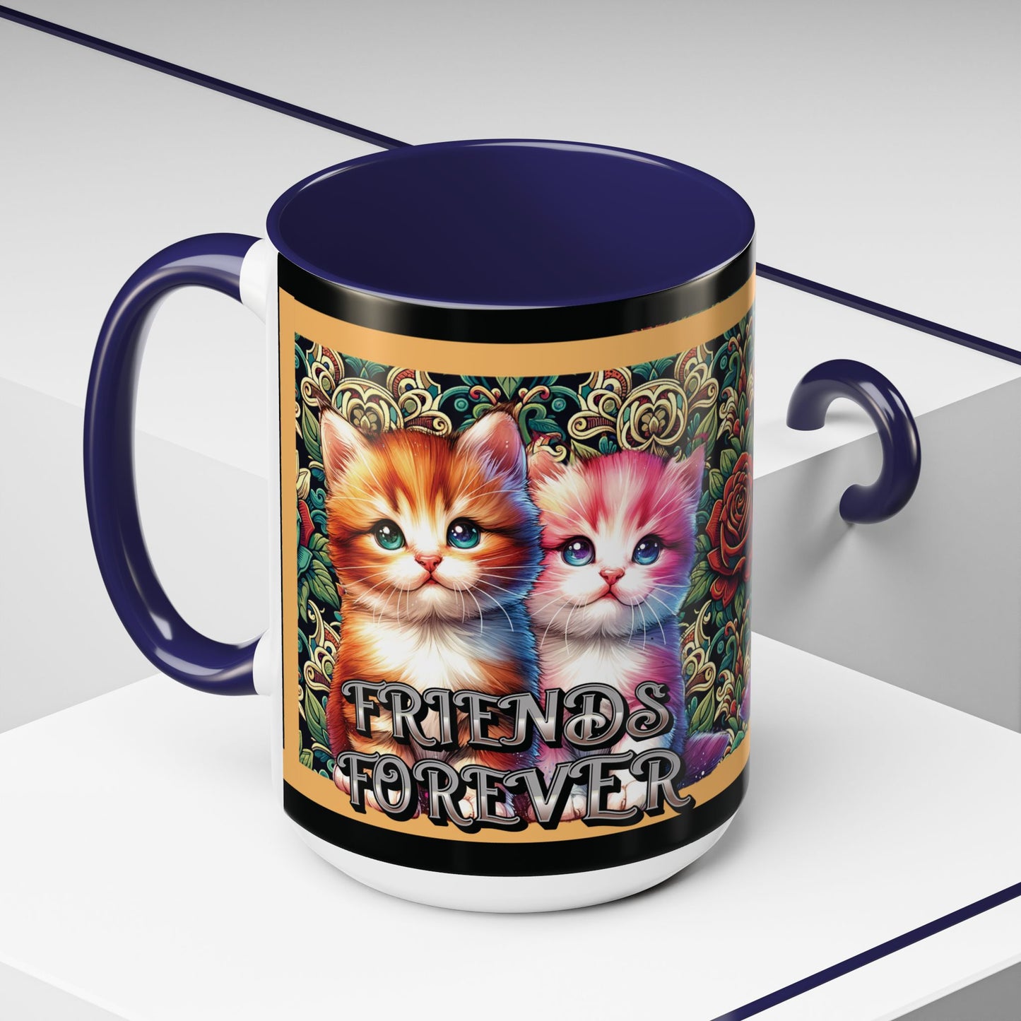 Coffee Mug Kittens Friends Forever