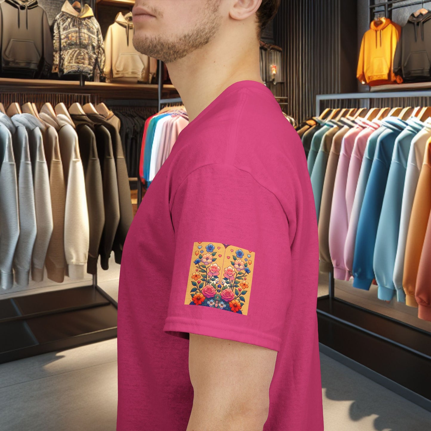 Loving Cat Flower Mozaic T-Shirt