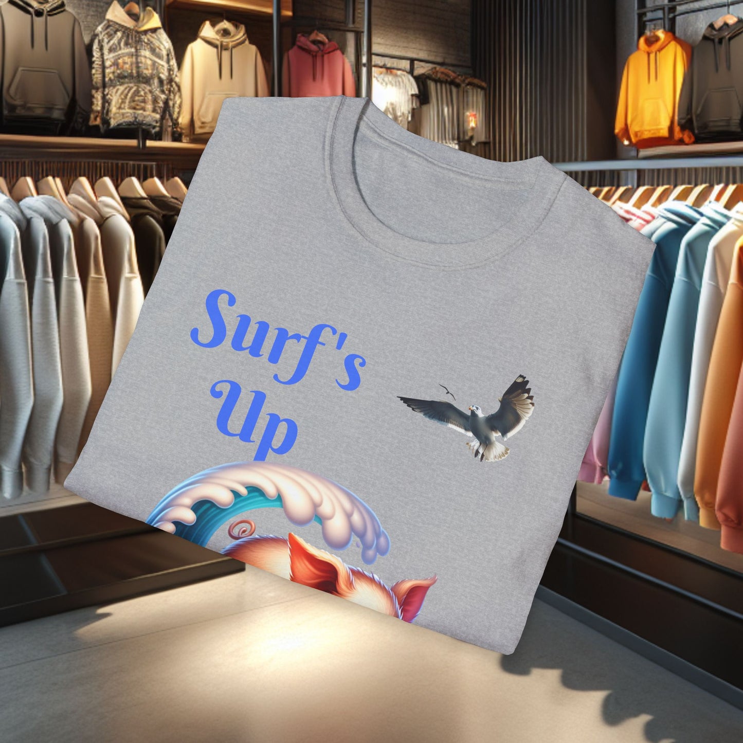 Pig Surfing Unisex T-Shirt - Surf's Up