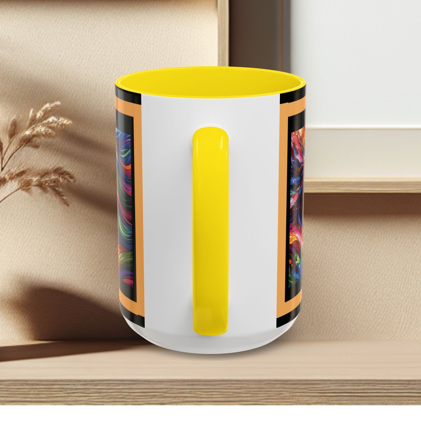 Mug Coffee Multi Color Horses 11oz 15oz