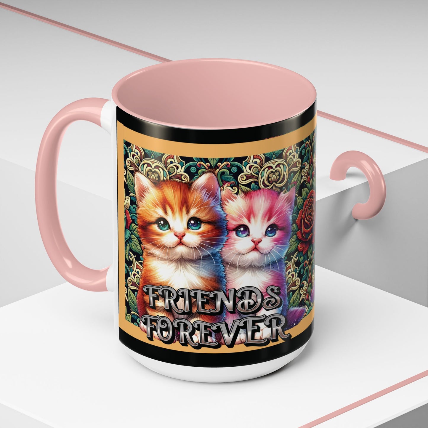 Coffee Mug Kittens Friends Forever