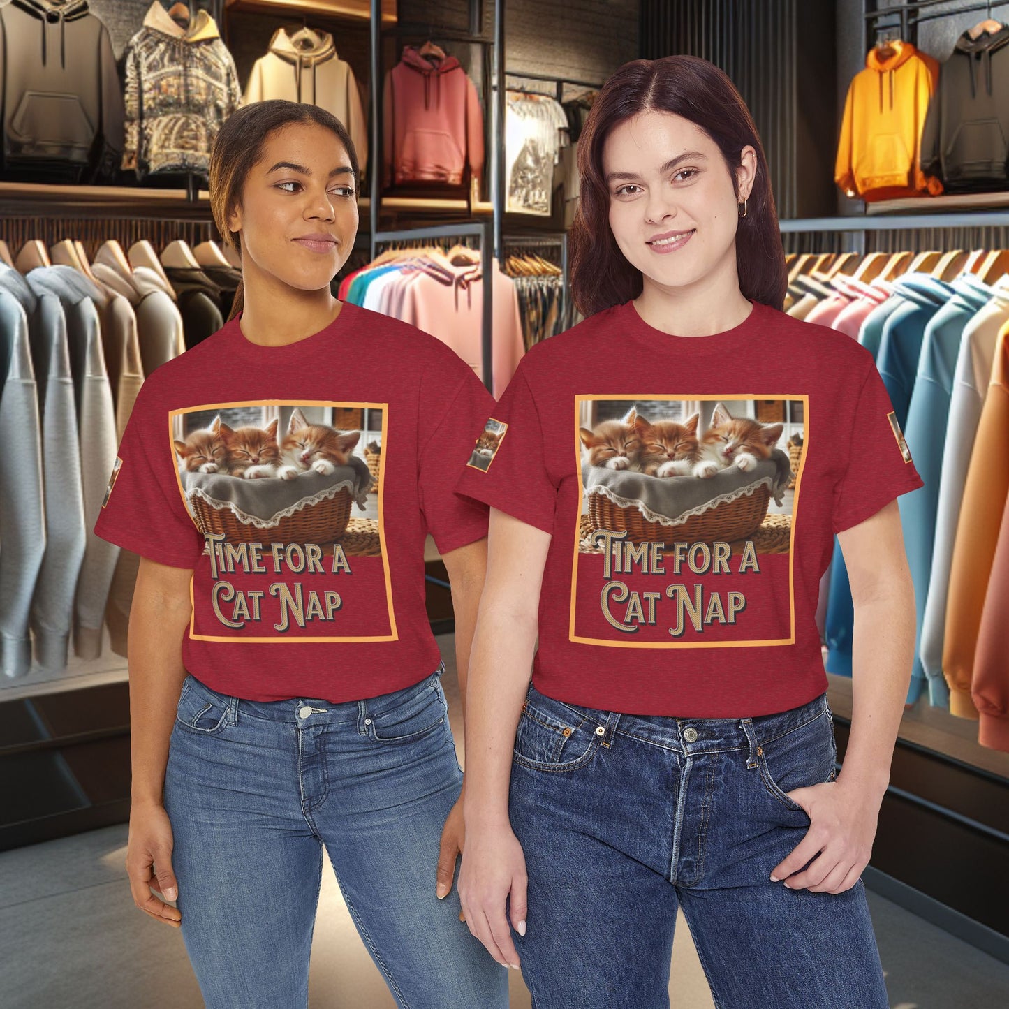 Heavy Tee- Time for a Cat Nap -Unisex Tee - Gildan 5000