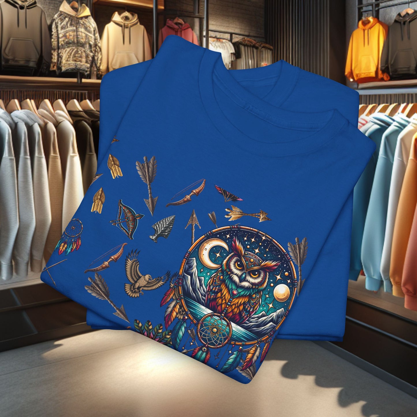 Men's Owl Dreamcatcher Graphic Tee,