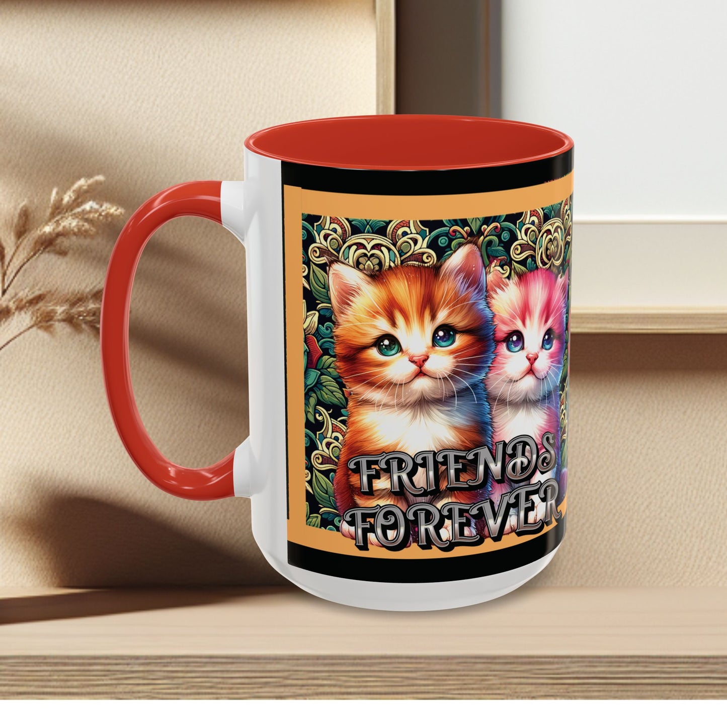 Coffee Mug Kittens Friends Forever