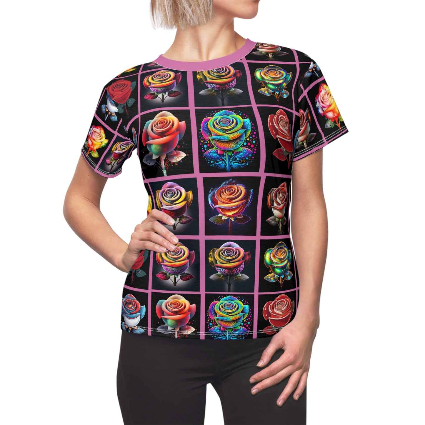 Roses - Orange Graphic Tee for Women