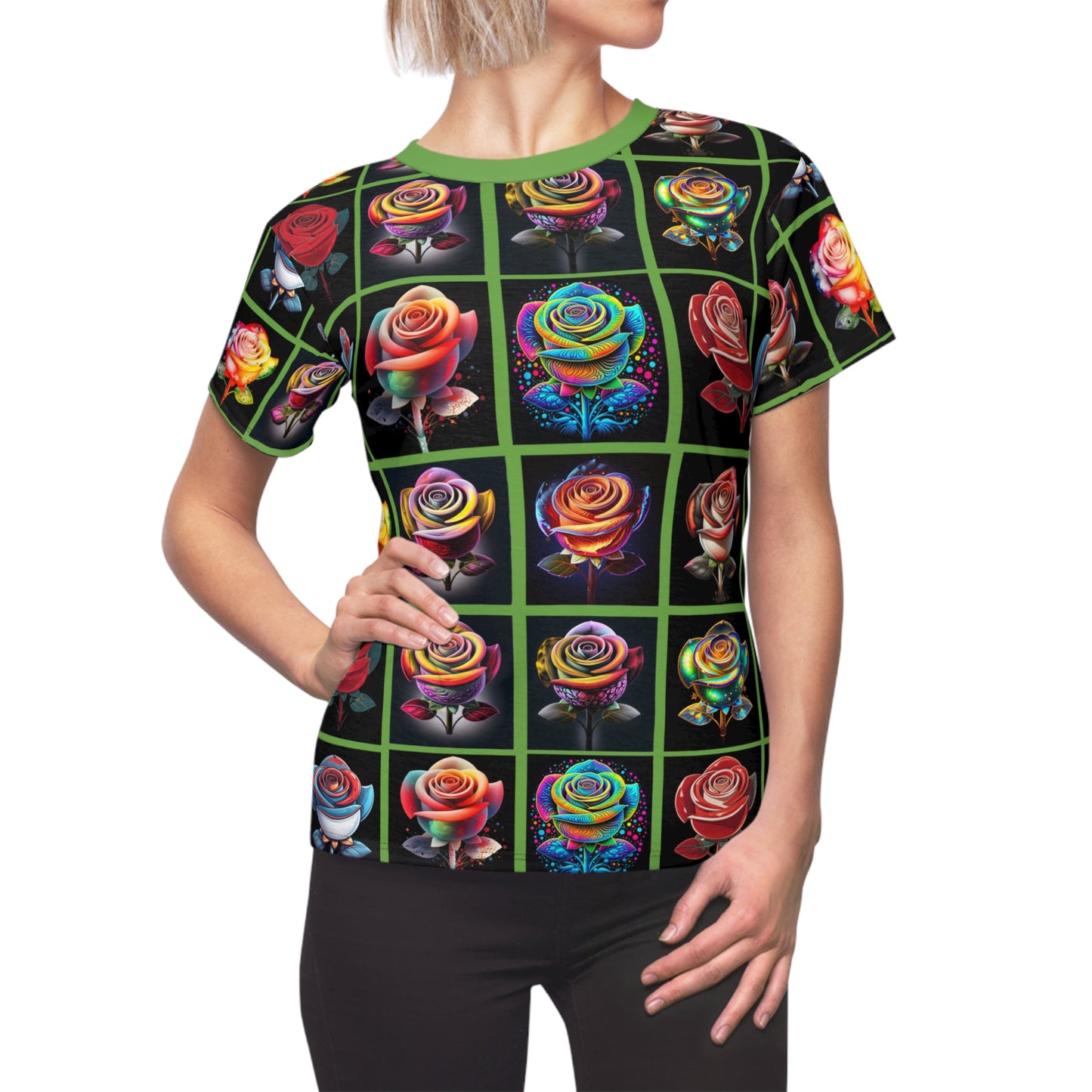 Roses - Orange Graphic Tee for Women