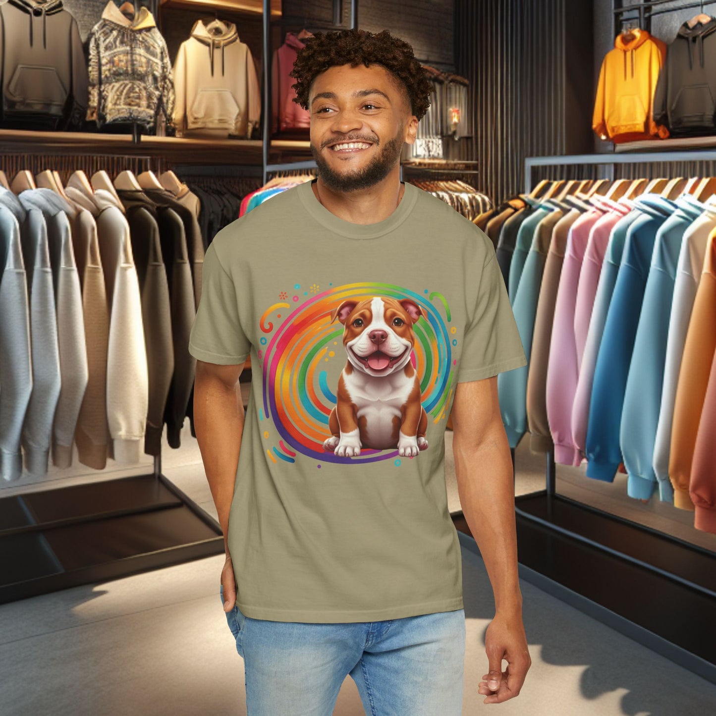 Bulldog Graphic T-Shirt — Vintage Dog Tee