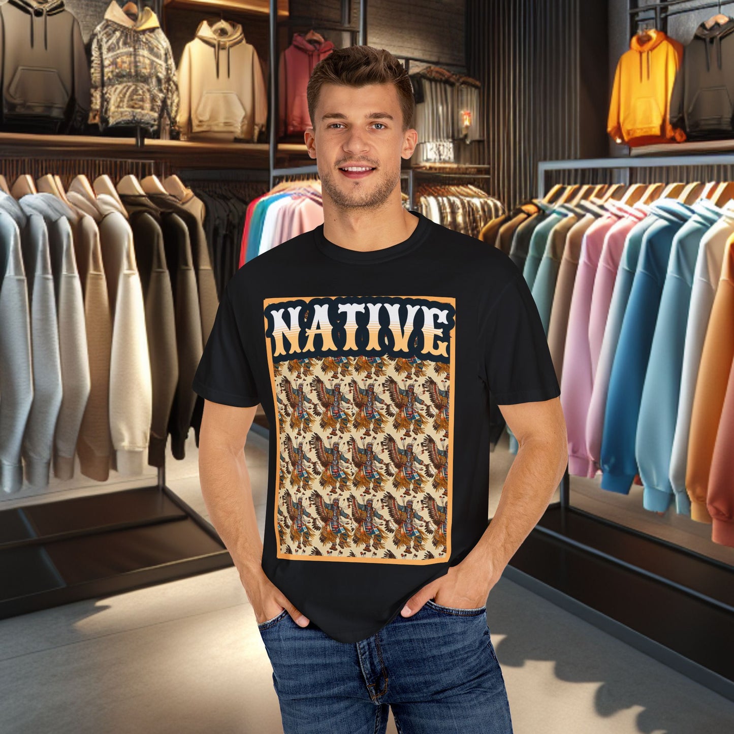 Unisex T-shirt - POW-WOW Native Dancers - Tee Shirt-