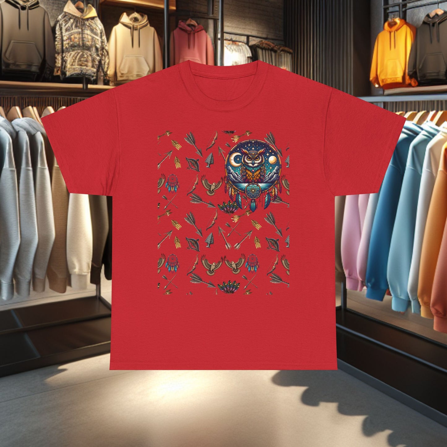 Men's Owl Dreamcatcher Graphic Tee,
