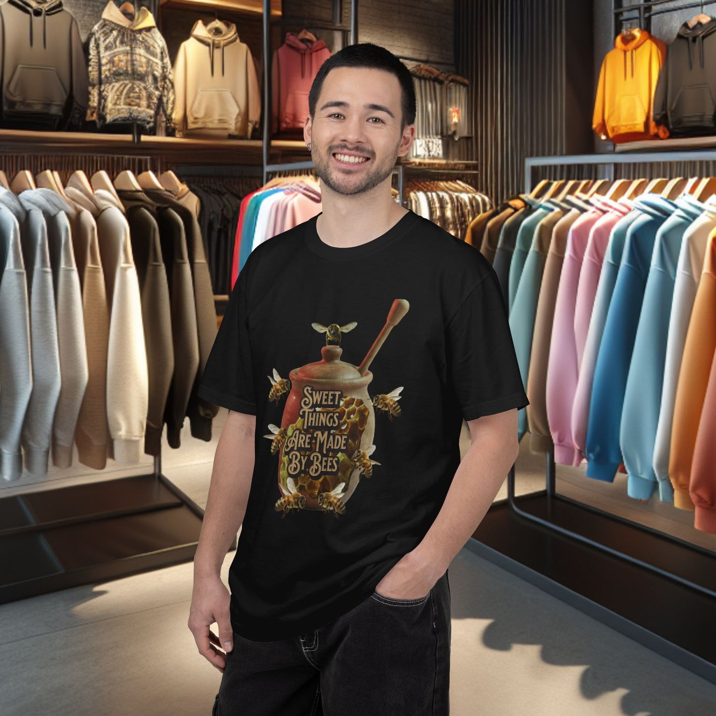 Bee Honey T-Shirt — "Sweet Things Are Made By Bees" Graphic Tee
