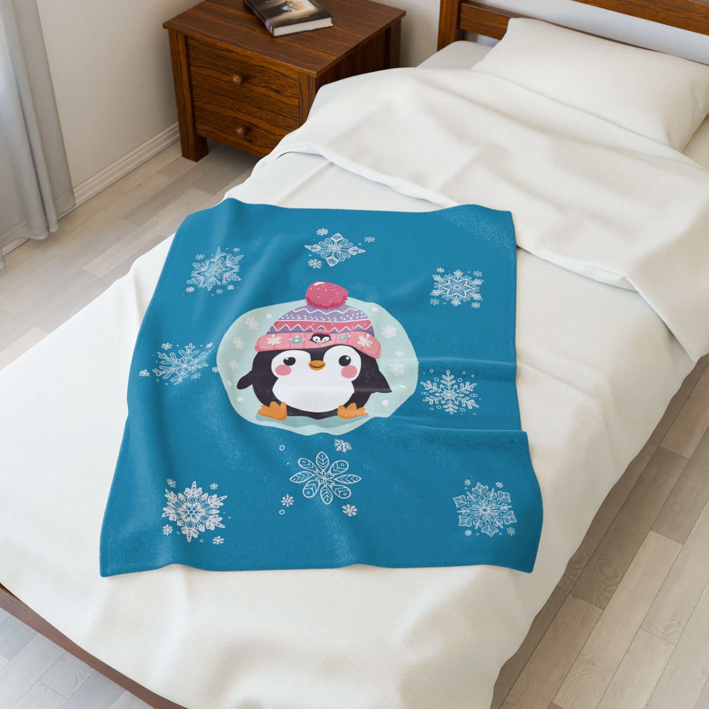 Penguin Friend - Velveteen Plush Blanket