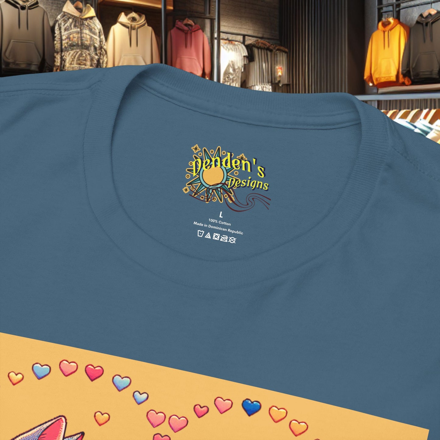 Loving Cat Flower Mozaic T-Shirt