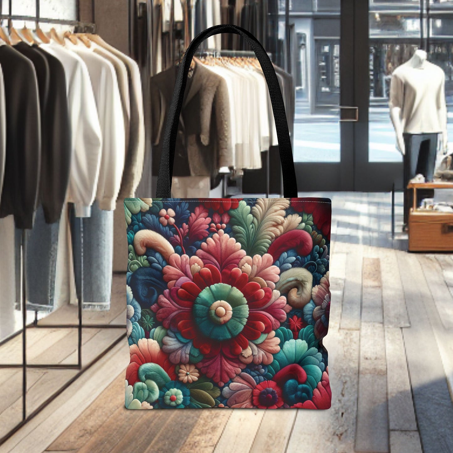 Beautiful Flower Tote Bag — Floral All-Over Print Tote