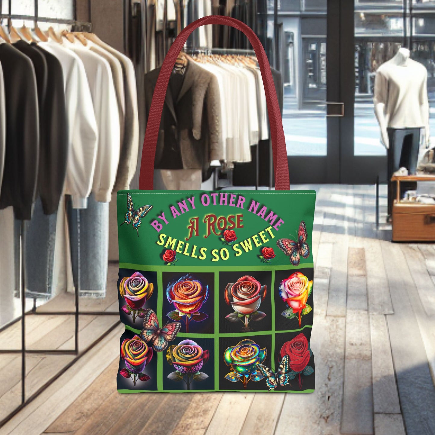 Copy of Vintage Floral Tote Bag - 'A Rose Smells So Sweet'