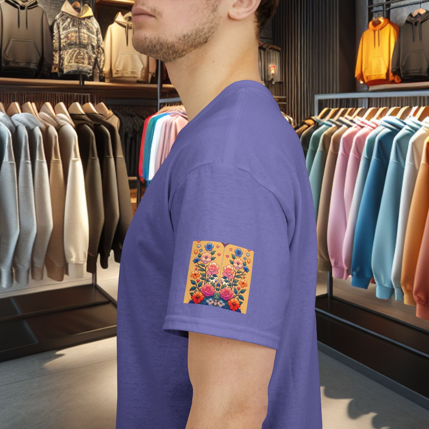 Loving Cat Flower Mozaic T-Shirt