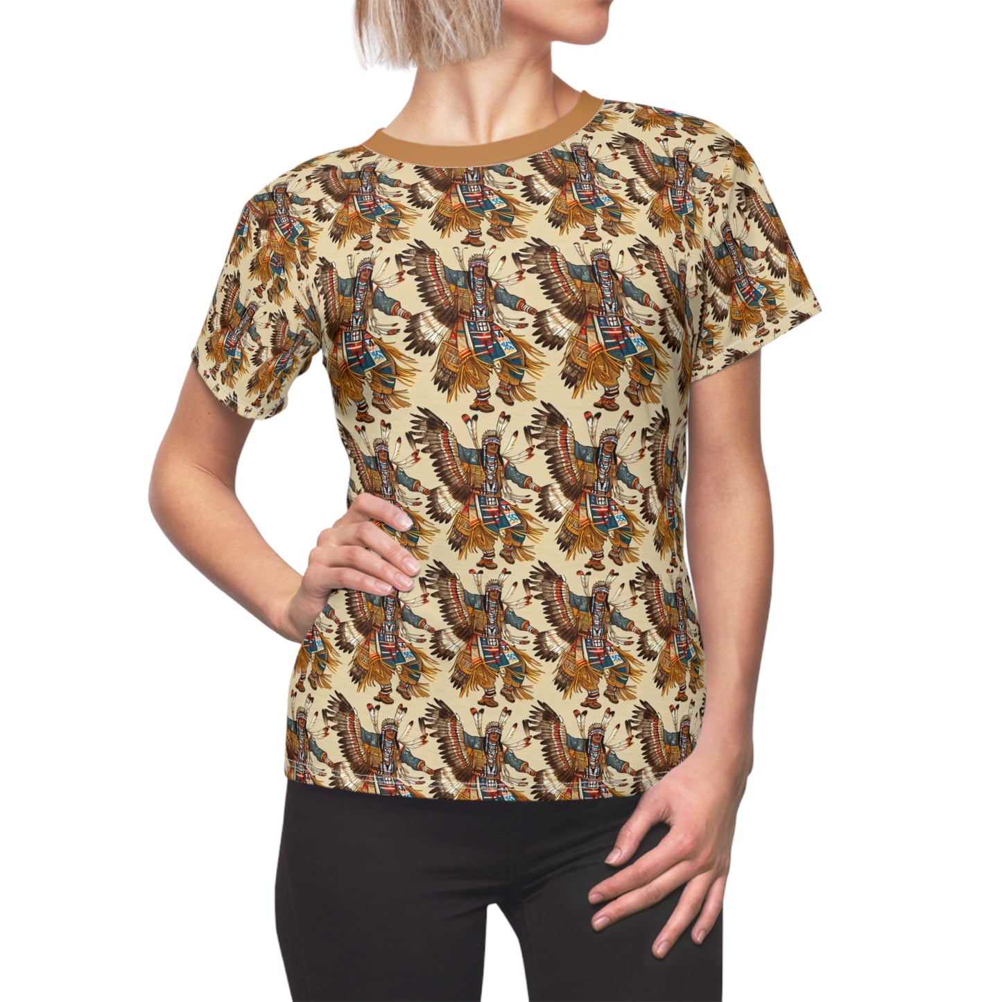 Pow Wow Native Dancers Graphic Tee for Women