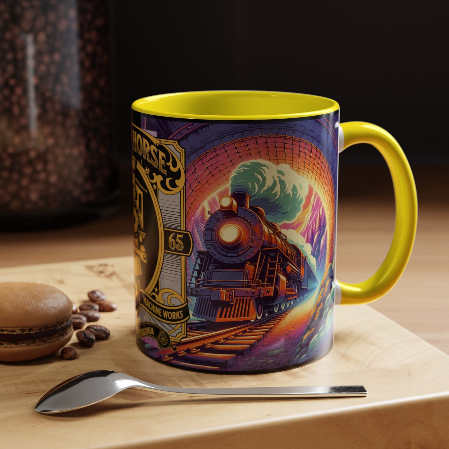 Mug- Steam Engine Iron Horse Accent Coffee Mug (11oz)