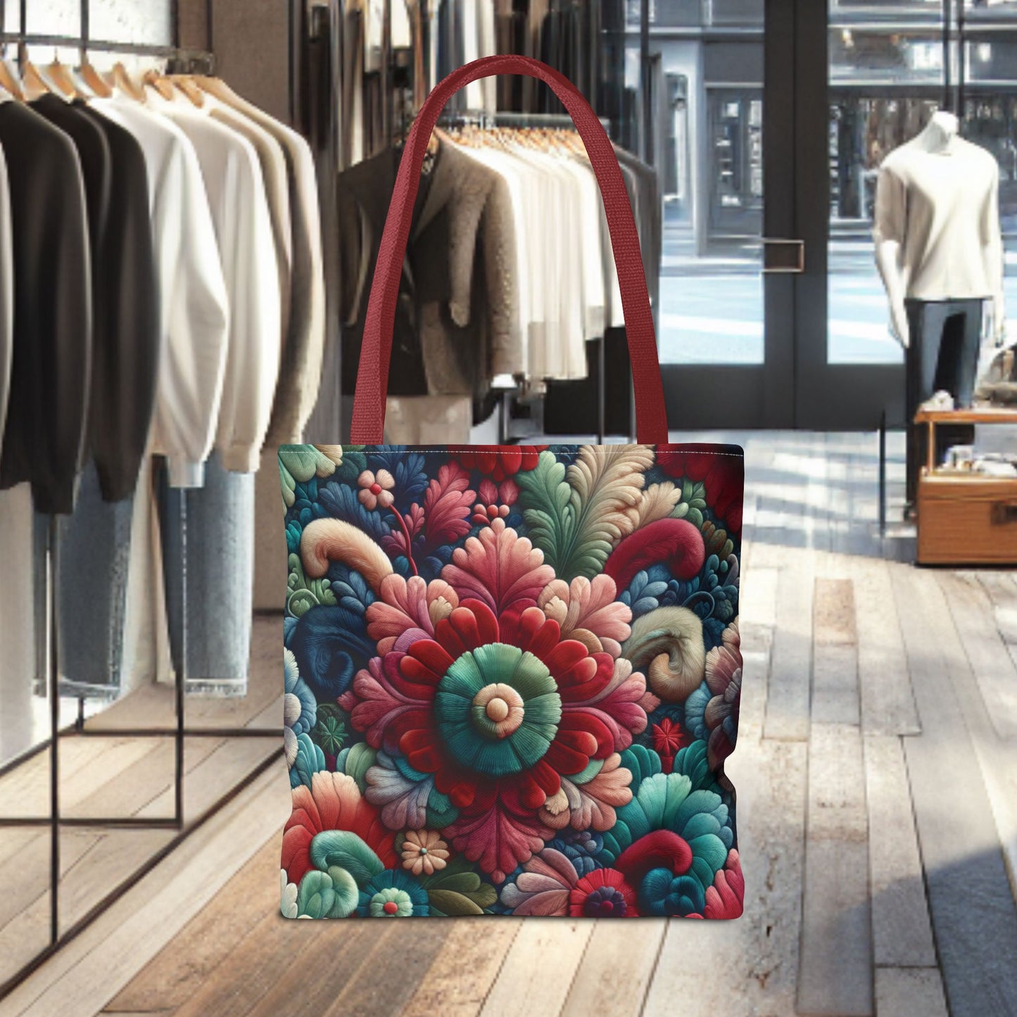 Beautiful Flower Tote Bag — Floral All-Over Print Tote