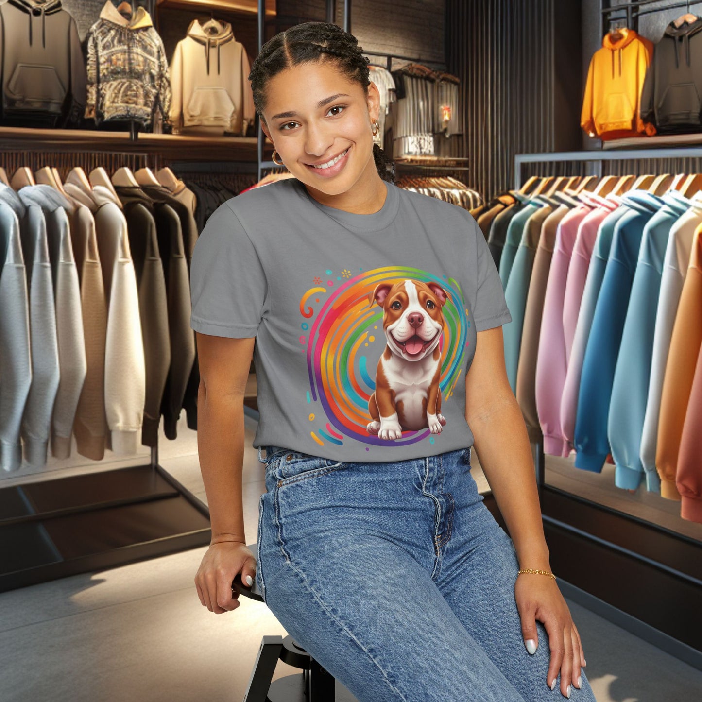 Bulldog Graphic T-Shirt — Vintage Dog Tee