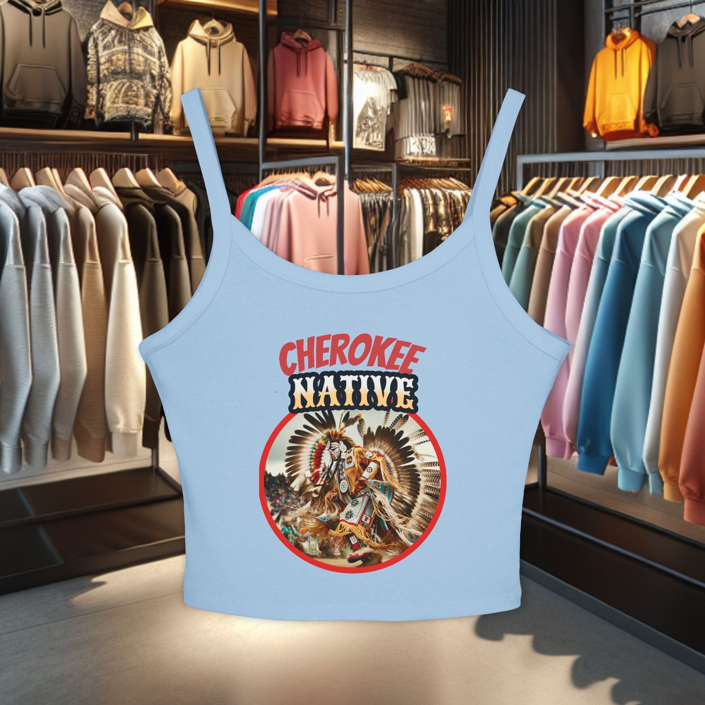 Cherokee Native Spirit Tank Top - POW WOWs, Outdoor Events