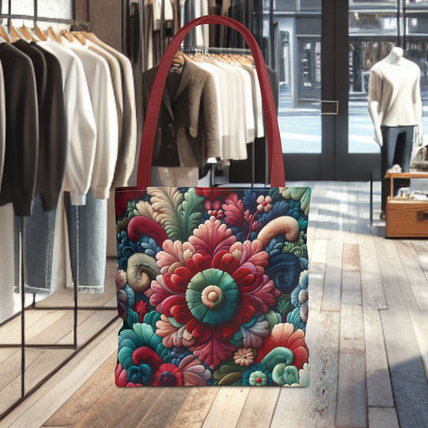 Beautiful Flower Tote Bag — Floral All-Over Print Tote