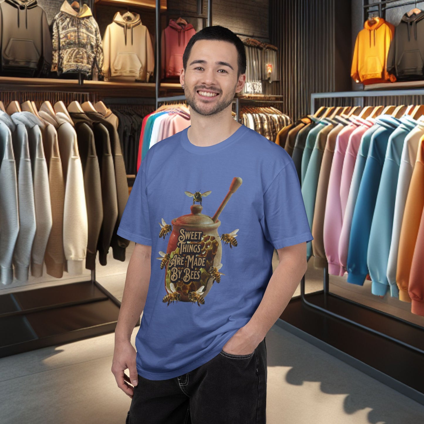 Bee Honey T-Shirt — "Sweet Things Are Made By Bees" Graphic Tee