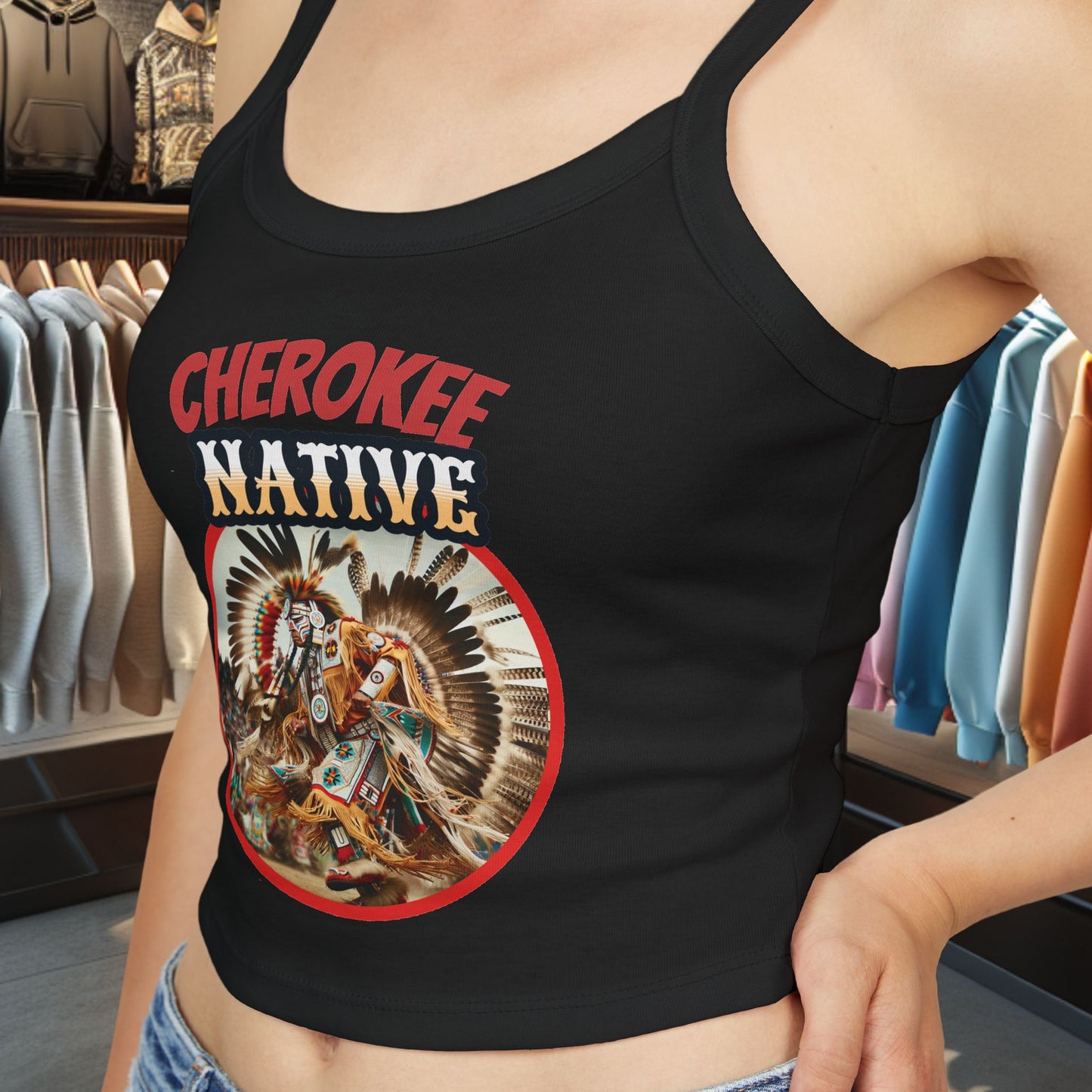 Cherokee Native Spirit Tank Top - POW WOWs, Outdoor Events