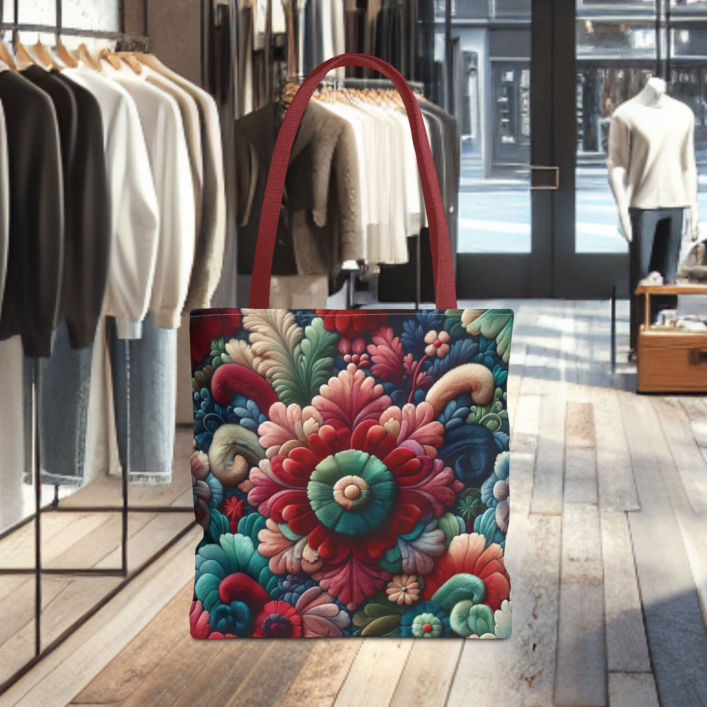 Beautiful Flower Tote Bag — Floral All-Over Print Tote