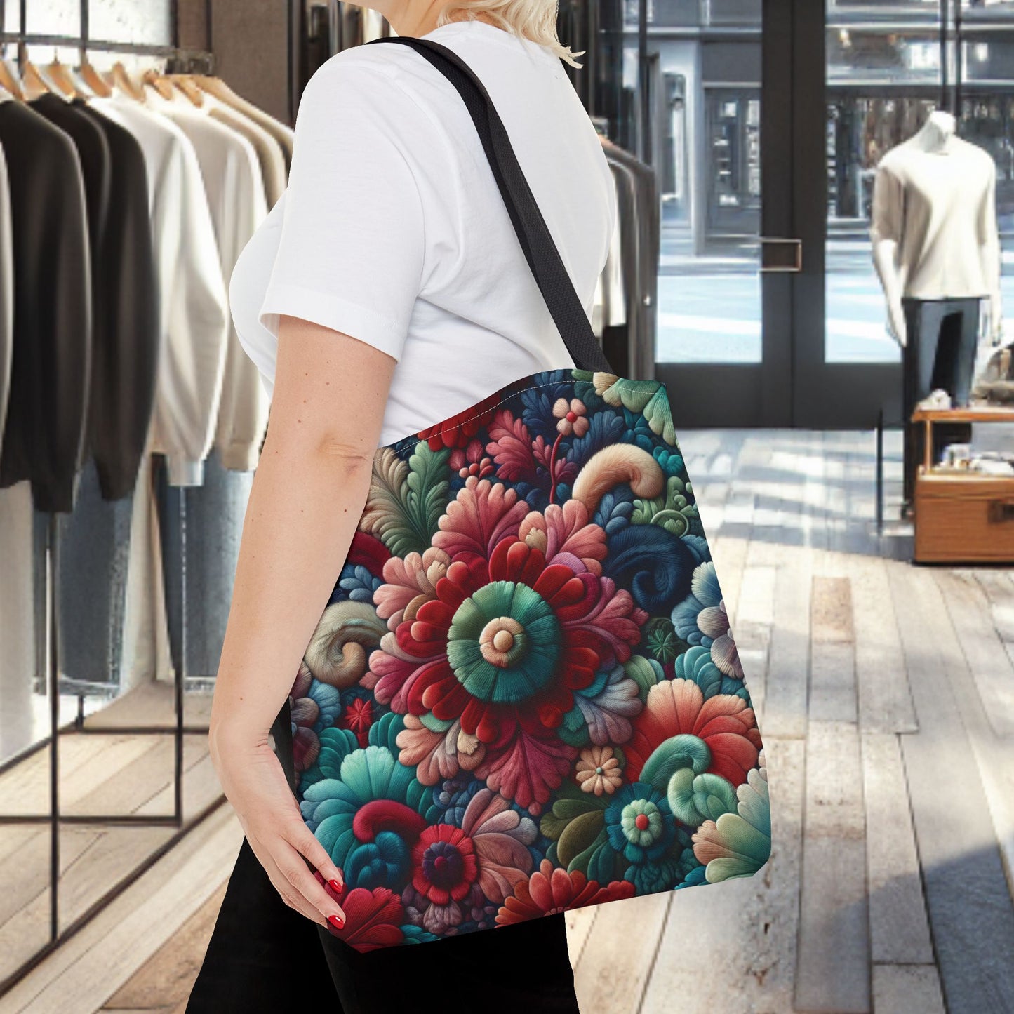 Beautiful Flower Tote Bag — Floral All-Over Print Tote