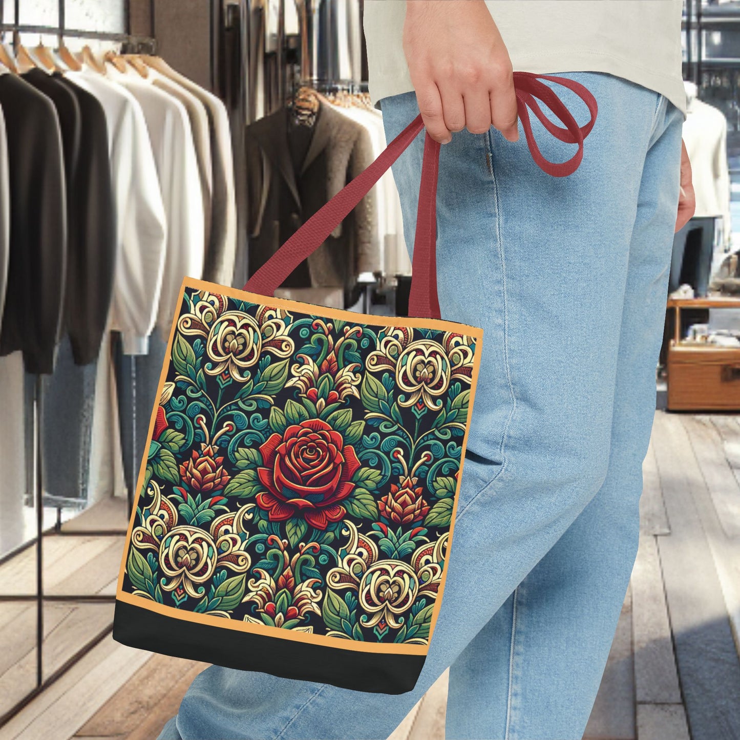 Tote Bag-Rose Garden -Tote Bag
