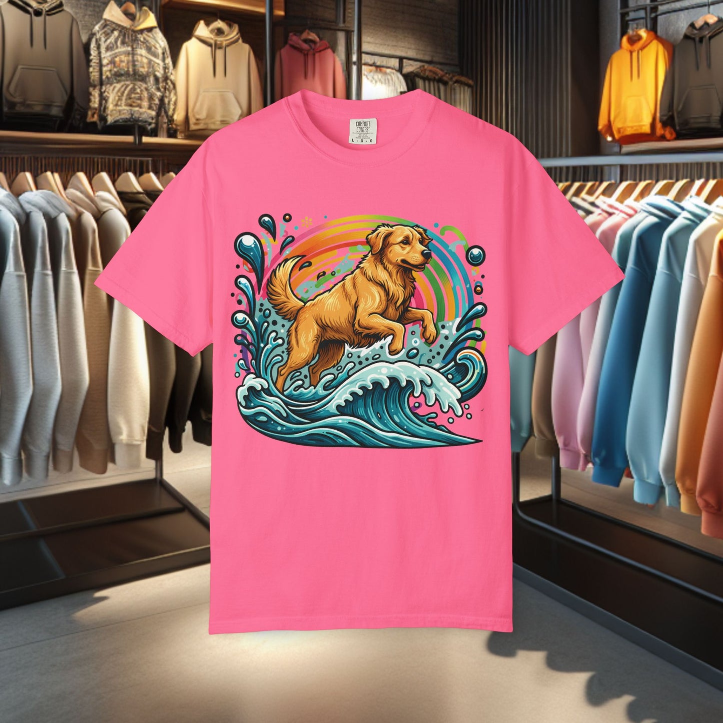 Golden Retriever in the water T-Shirt — Golden Retriever Graphic Tee