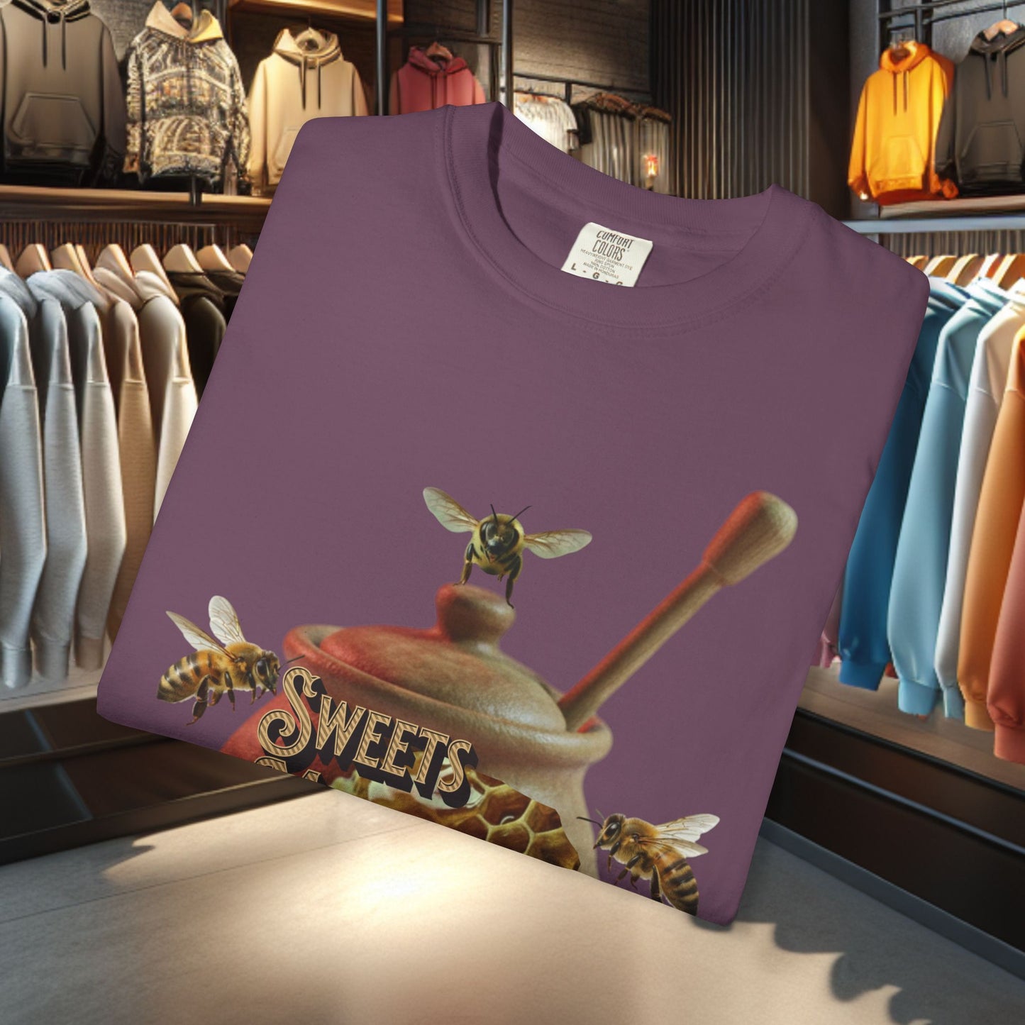 Honey Bees Graphic T-Shirt — “Sweets Made By Bees” / Oh Honey Honey Design