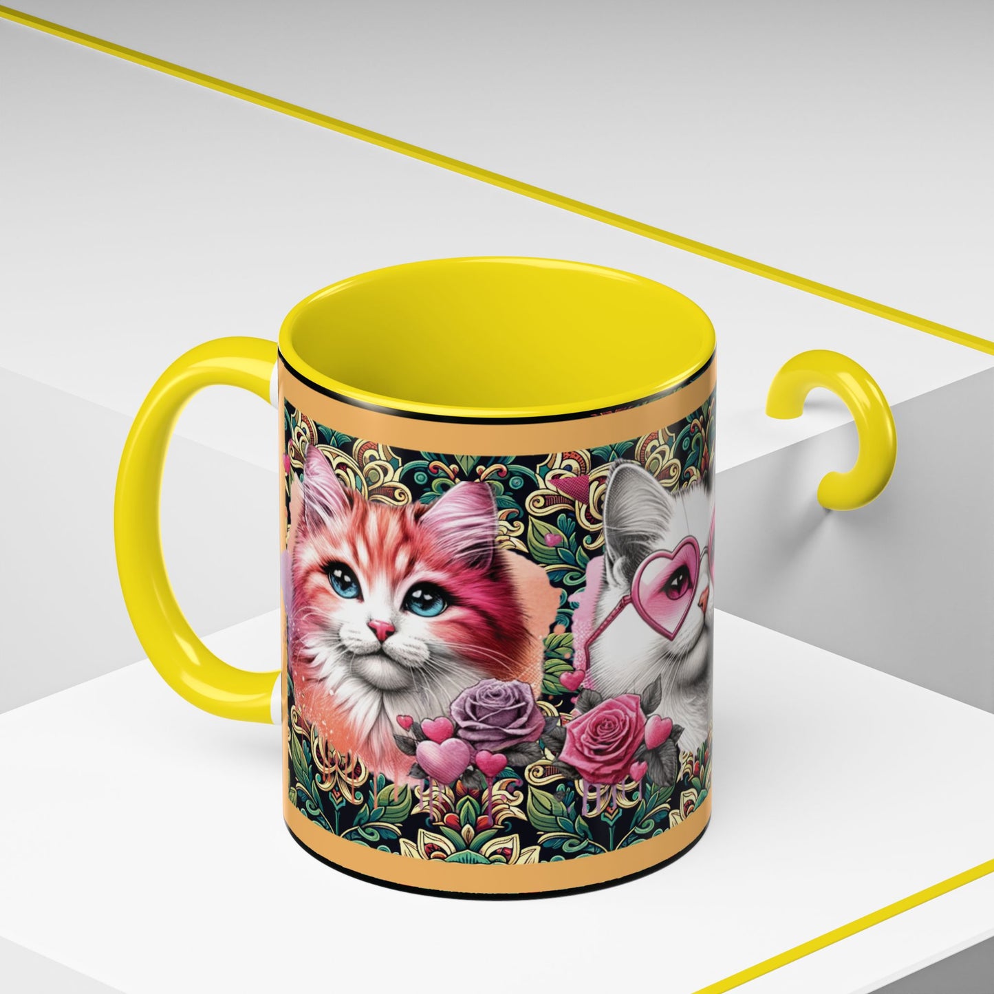 Coffee Mug Kittens Friends