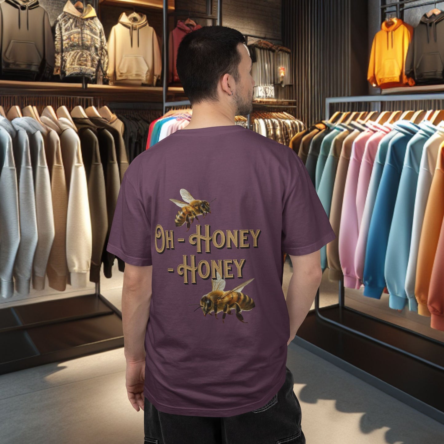 Honey Bees Graphic T-Shirt — “Sweets Made By Bees” / Oh Honey Honey Design