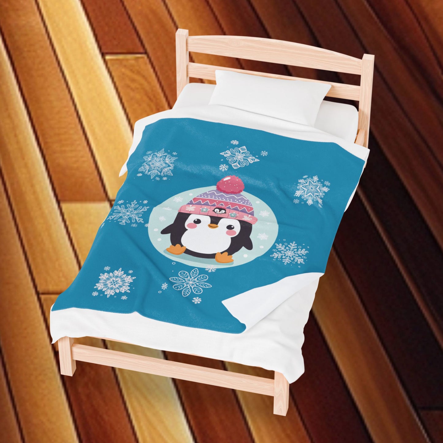 Penguin Friend - Velveteen Plush Blanket