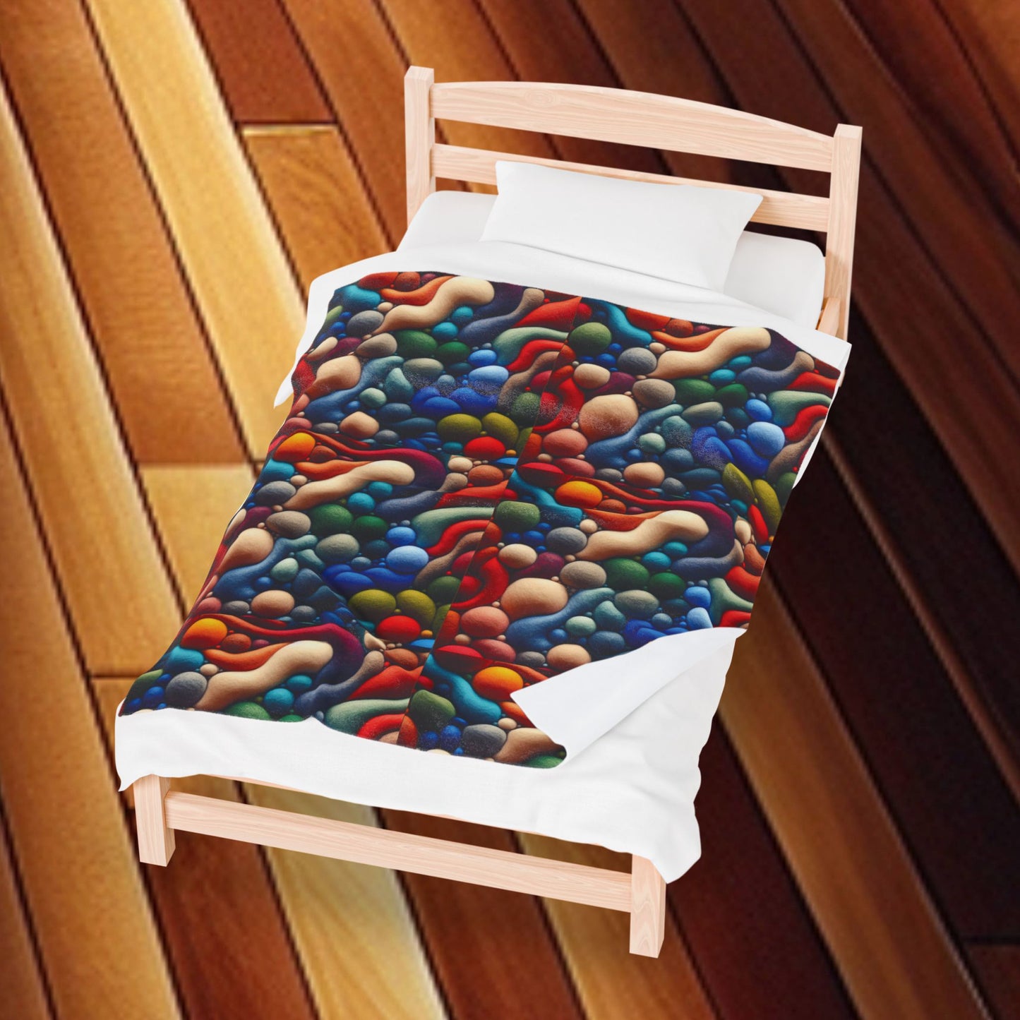 Rising Bubbles Velveteen Plush Blanket — Bubble Throw