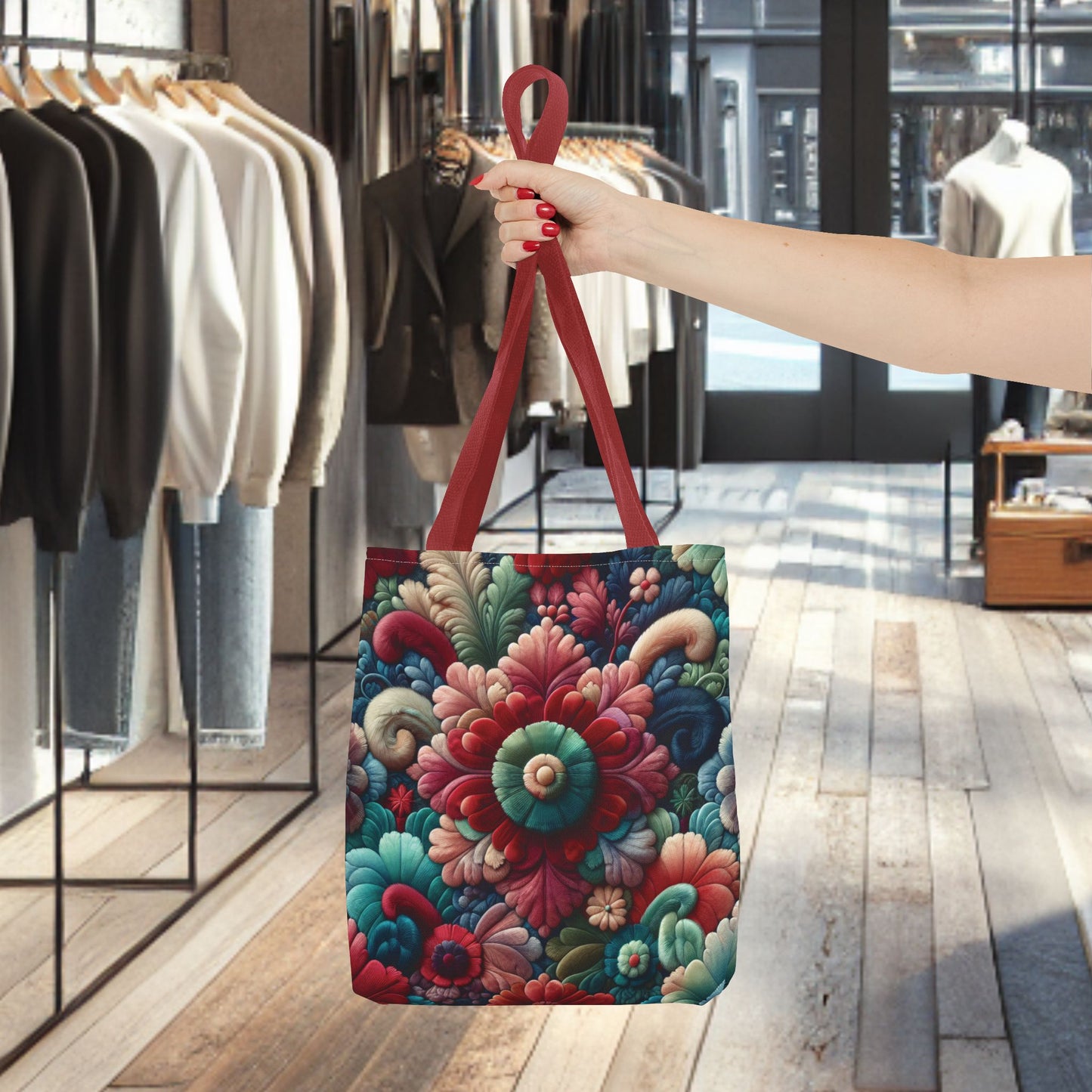 Beautiful Flower Tote Bag — Floral All-Over Print Tote