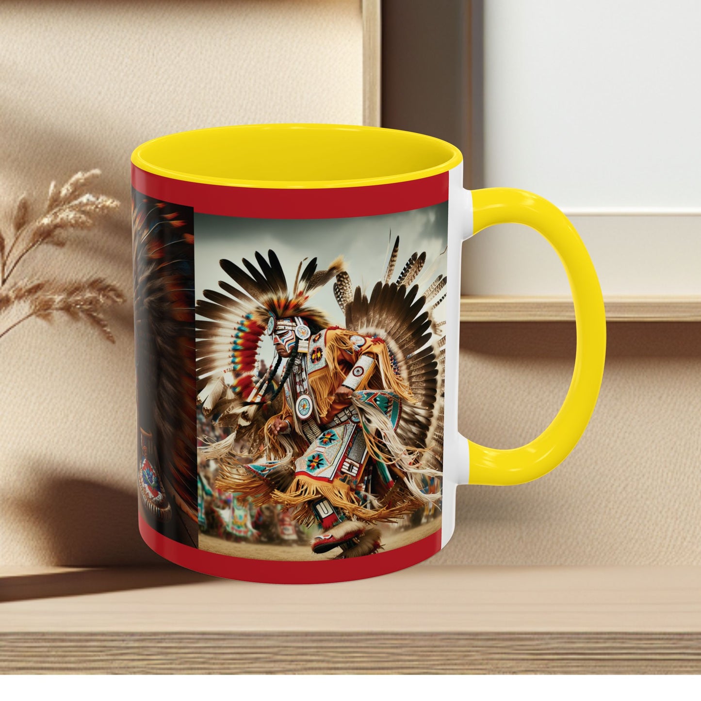 Mug- Native Dancer - Coffee Mug (11 oz, 15 oz) (AOP)