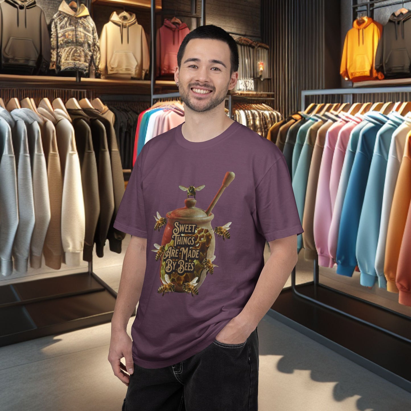 Bee Honey T-Shirt — "Sweet Things Are Made By Bees" Graphic Tee